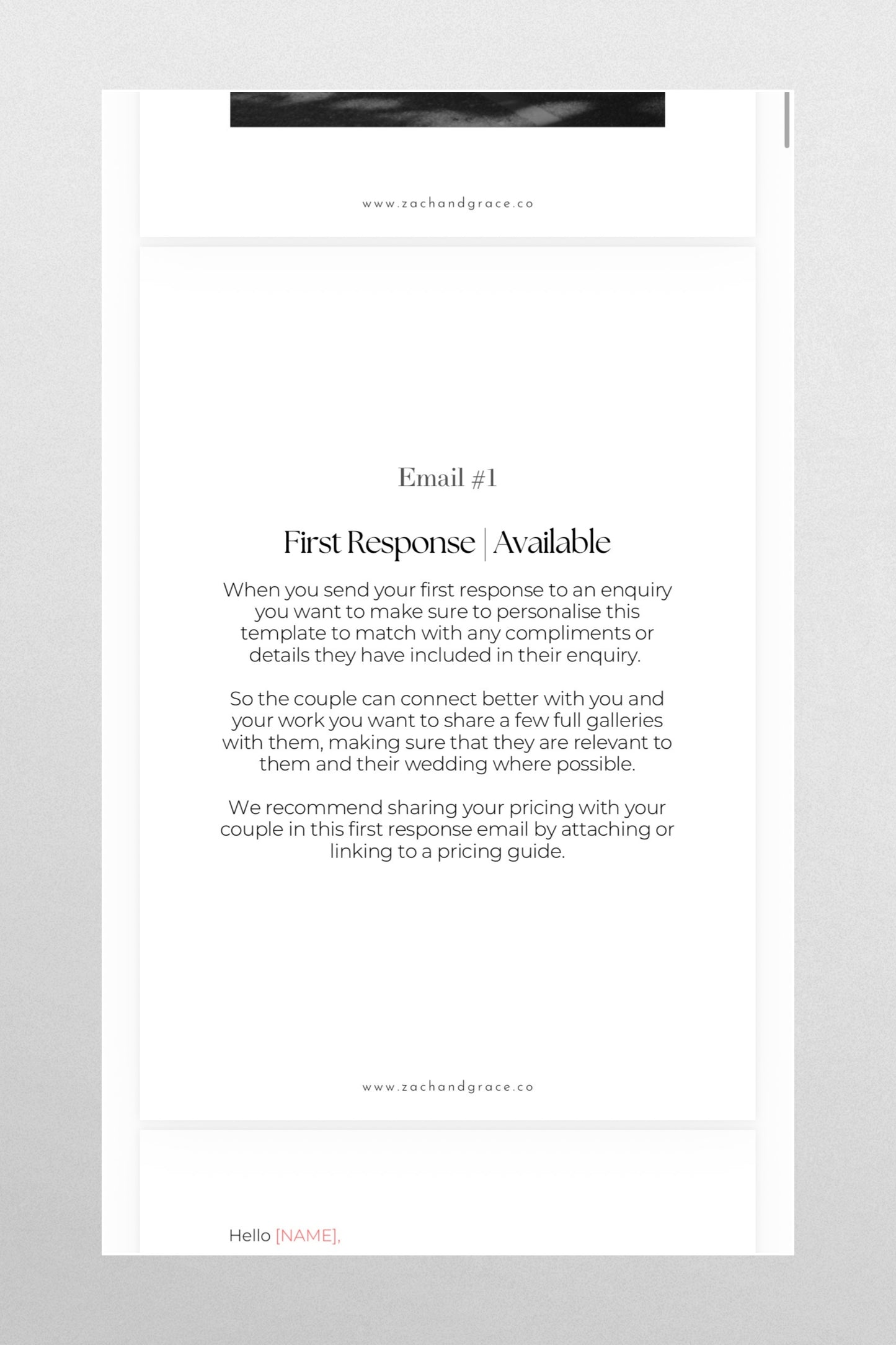 The Wedding Email Workflow | Templates & Video Course
