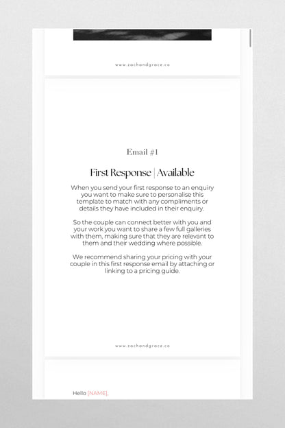 The Wedding Email Workflow | Templates & Video Course