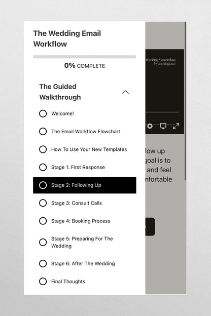 The Wedding Email Workflow | Templates & Video Course