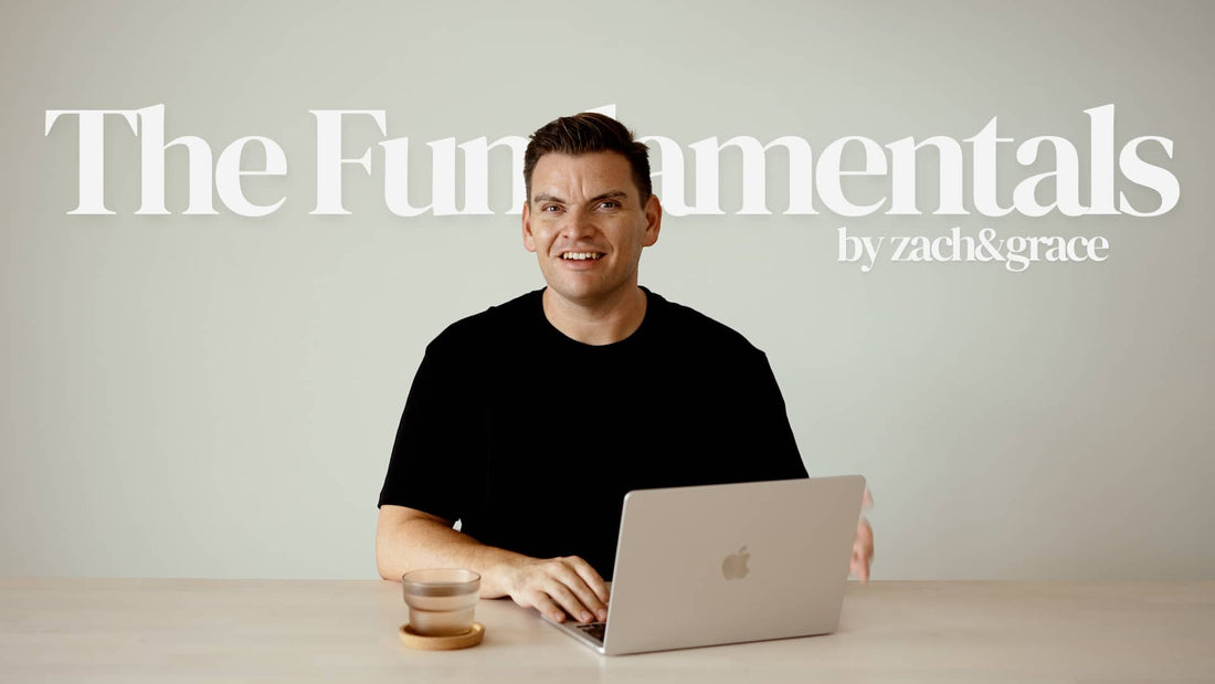 Promotional video for the Fundamentals video course by zach&grace